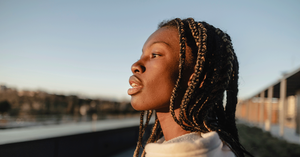 Woman thinking about the abortion she had